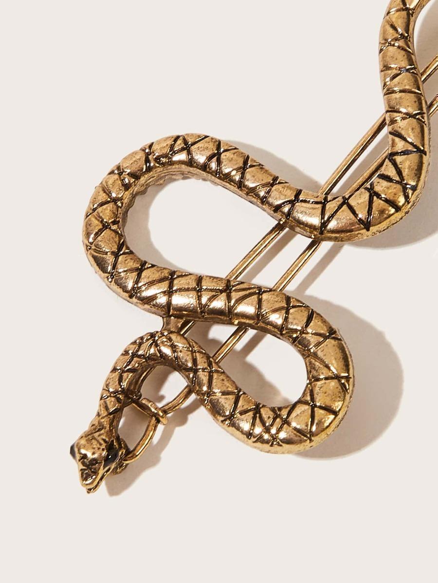 Serpentine Decor Hair Clip